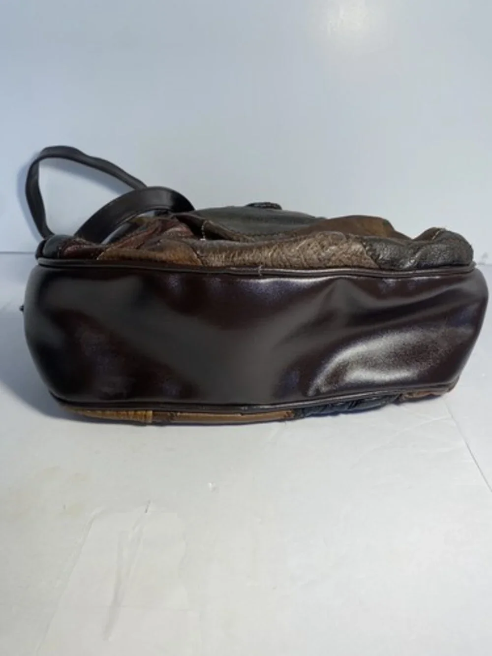 Vintage Hobo Bag Purse Genuine Leather Patchwork